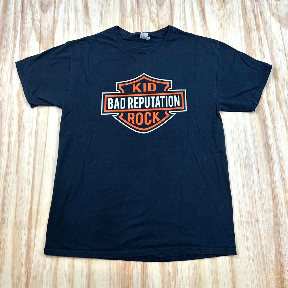 Kid Rock Bad Reputation Tour Concert 2022 Fruit of the Loom T-Shirt Men L Black